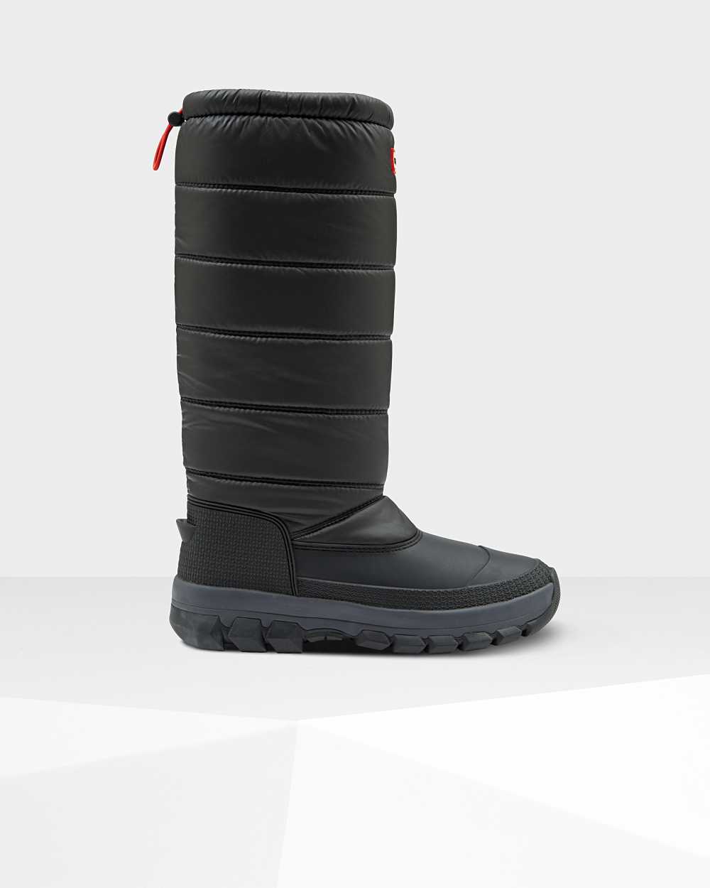 Hunter Original Insulated Tall Women's Snow Boots NZ-02118K Black